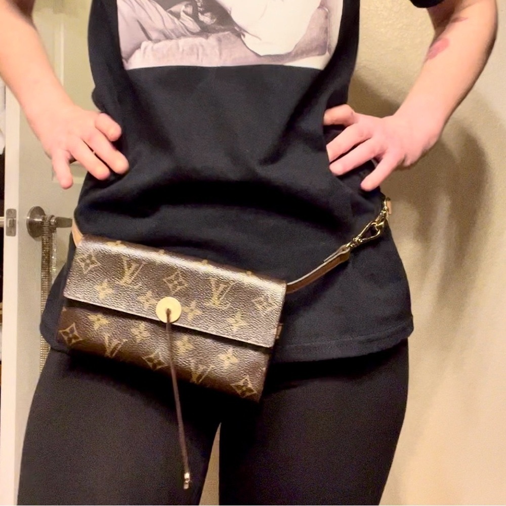 Louis Vuitton Brown and Gold Mini Bag